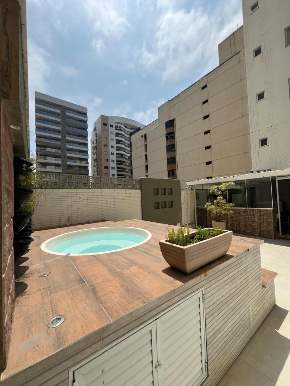 Apt 3Q Luxo Com Ar E Jacuzzi Na Beira Mar 瓜拉派瑞 外观 照片